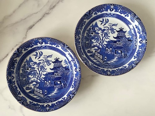 Burleigh blue willow - burleigh, gold