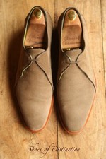 Oliver Sweeney Beige Brown Suede Derby Shoes Men's UK 8.5 US 9.5 EU 42.5