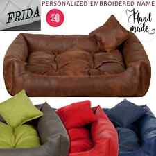 Luxury dog bed eco leather