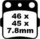 FA084TT EBC Quad Brake Pads To