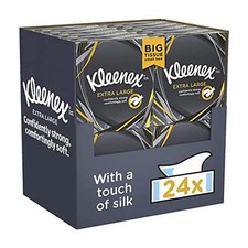 Kleenex Tissues Extra Large Compact Facial Tissues (44s) - 24x, 48x or 72x Boxes