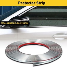 25FT 10mm Chrome Trim Molding Strip Car Door Body Window Bumper Side Protector