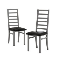 Steel & Leather Dining Chairs