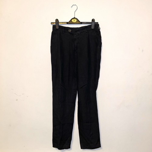 Armani jeans black linen - armani,