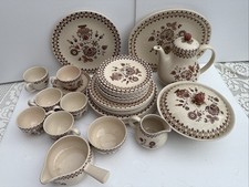 Johnson Brothers Old Granite Jamestown - Staffordshire vintage Dinner Set For 6