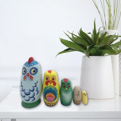 5pcs russian nesting dolls - russian,