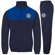 Chelsea Mens Tracksuit Jacket & Pants Set OFFICIAL Football Gift