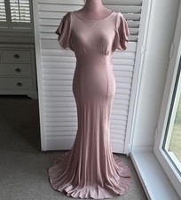 GHOST BIAS CUT SOFT PINK SATIN