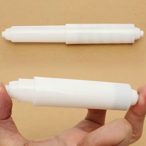 White toilet roll - roll, holder