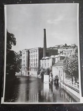 VINTAGE Photograph BRADFORD ON AVON Wiltshire Riverside Mill 1960s Large Photo 