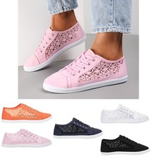 Ladies Lace Design Sneakers