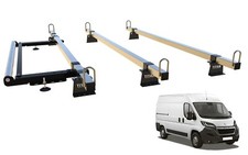 Roof rack 3 bars, roller