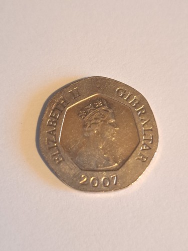 Rare 20p coin 2007 gibraltar - rare,