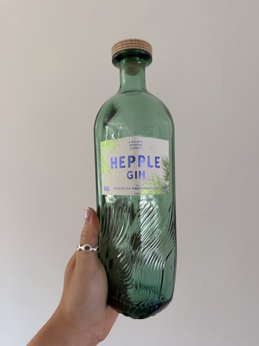 Empty hepple gin 70cl green - empty,