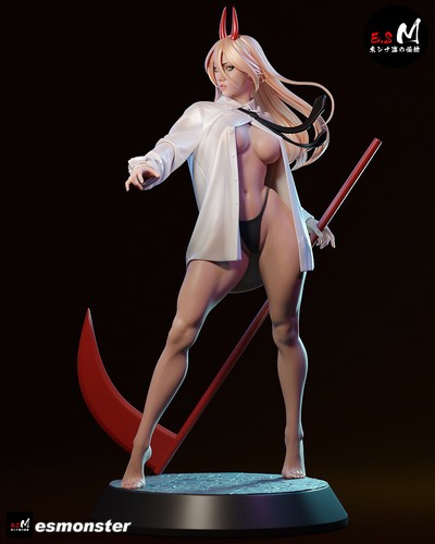Sexy power chainsaw man statue - sexy,