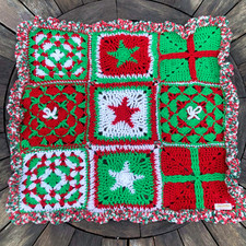 Handmade 21 x 21” Crochet