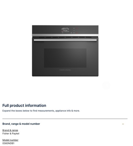 New fisher paykel os60ndbb1 - &,