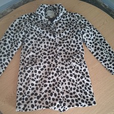 Girls Animal Print Next Coat