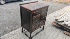 Vintage decorative cupboard on legs with drop handles 3 drawers U21025A more...