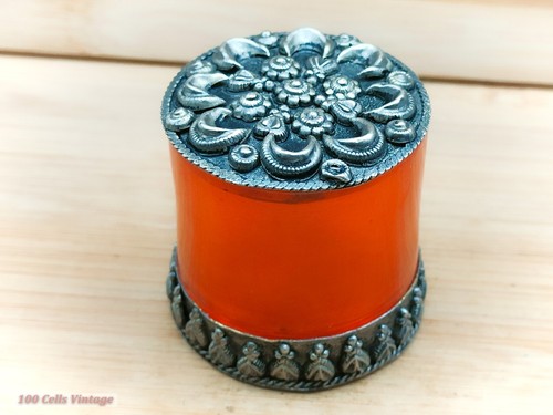 Asian indian silver - tone, and