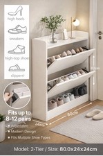 Slim Shoe Storage Cabinet with