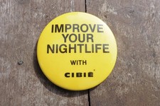 button badge for CIBIE lights  1970s?