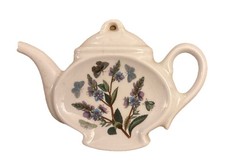 Portmerion Pottery Teapot Shaped Teabag Dish 14cm Wide M843