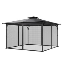 Replacement Mesh Gazebo Netting Screen for 12x12x7.5 ft Patio, Net Only