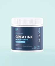 Bettervits Creatine Monohydrate Powder - Micronised - Muscle Mass - 60 Servings