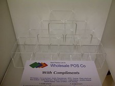 Clear Acrylic Perspex Stands For Retail Or Collector Display Cabinets x 10