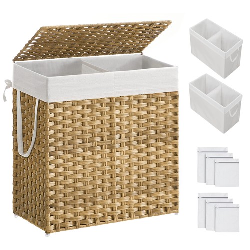 Laundry hamper 110l double - hamper,