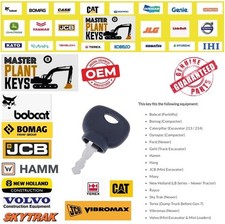 14707 Bomag JCB Vibromax Dynapac Hamm Roller & Compaction Equipment Master Key