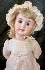 ANTIQUE DOLL , BISQUE DOLL 