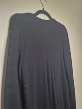 🧵 Superdry Vintage Cotton Men’s Jumper – Classic Black Knit - Large