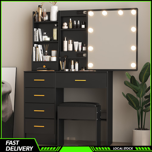 Modern makeup table set - table,
