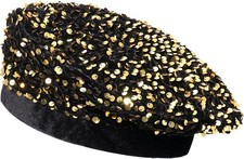 Women Bling Beret Hats Sparkly