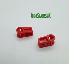LEGO Part 6263067 / 49283 Technic, Axle and Wire Connector, Red. Quantity x 2