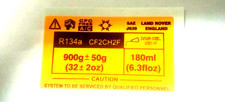 classic range rover soft dash air con decal yellow r134a