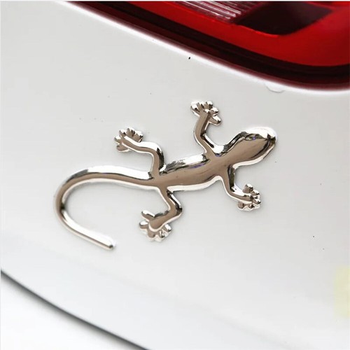 Silver gecko lizard logo car - lizard,