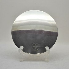 + Nice Older Sterling Silver Disk Paten for your Chalice + 5" diam. + (PT135)