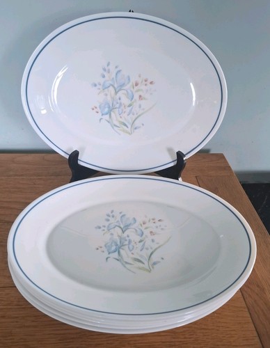 Pyrex oval blue iris - blue,