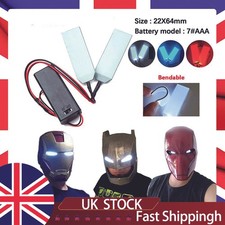 For DIY Iron Man Black Panther Helmet Cosplay.Props Bendable LED Light Eyes Kit