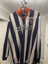 Blackpool Fc Shirt Long Sleeve 8/10 Very Rare Version