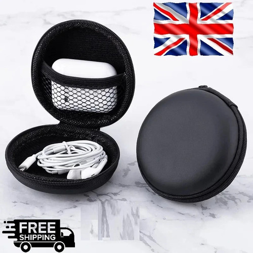 Black portable headset - black,