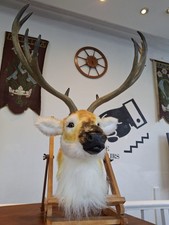 1970's Department Store Faux Mounted Reindeer  Head. Prop/Curio/Vintage/Animal