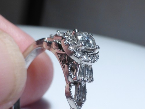 18ct gold ring diamond 5ct - diamond, .5ct