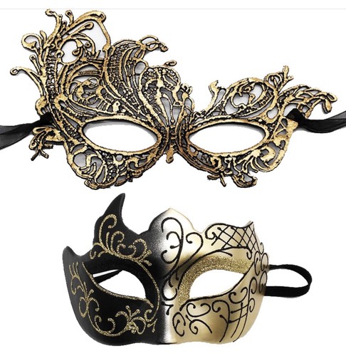 2pcs masquerade mask for women - 2pcs,