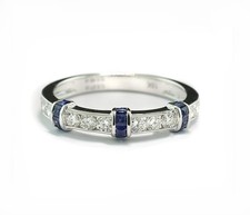 Sapphire Brilliant Ring 0.75