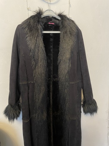 Long fur black coat size - fur,