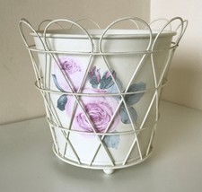 Ikea Floral metal Plant pot &